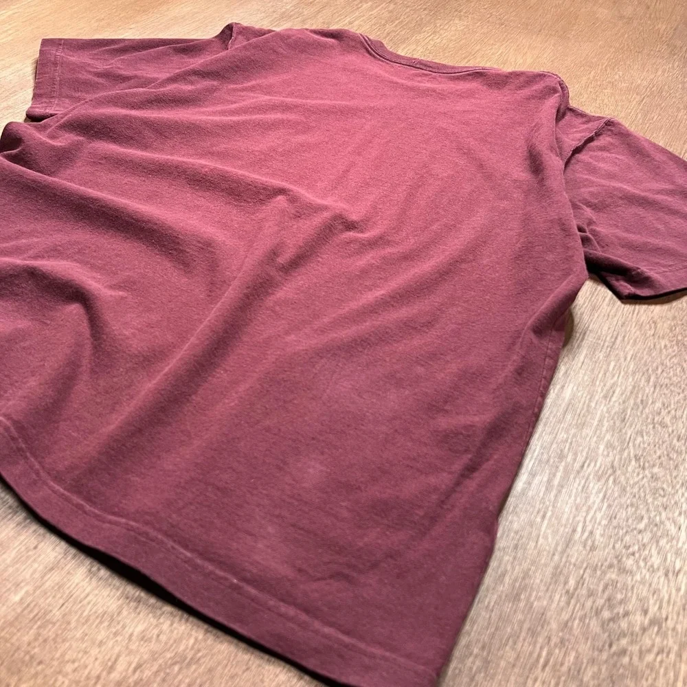 Carhartt K87 Pocket T-Shirt Burgundy Port Original Fit Cotton Tee L K87-PRT - Picture 8 of 8